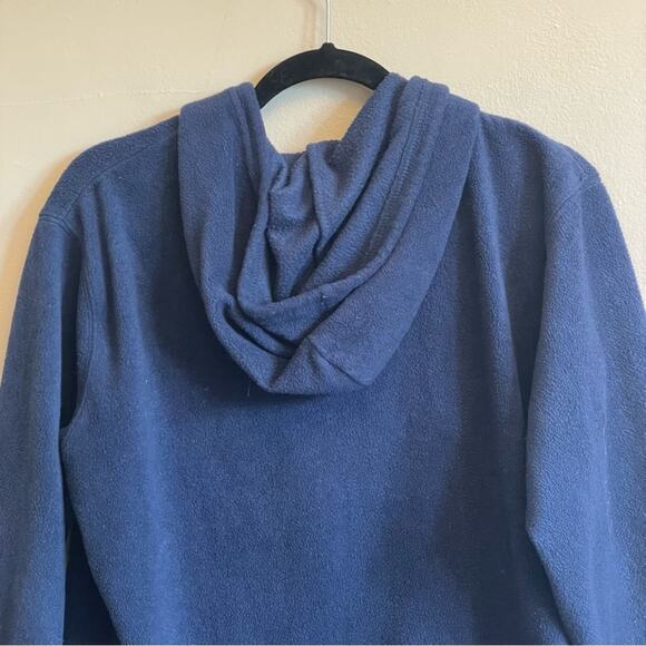 Vintage Looney Tunes L fleece hoodie TWEETY bird Sylvester cat fandom navy blue - Picture 6 of 7